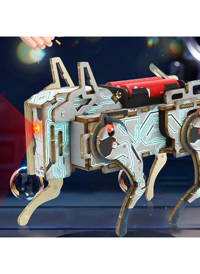 DIY Tyrannosaurus Mechanical Assembly Kit STEM Educational Voice Activated Wooden Puzzle - Image 5